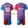 Maillot à Manches Longues FC Barcelone Ronaldinho 10 Domicile 2021-22 Pour Enfant